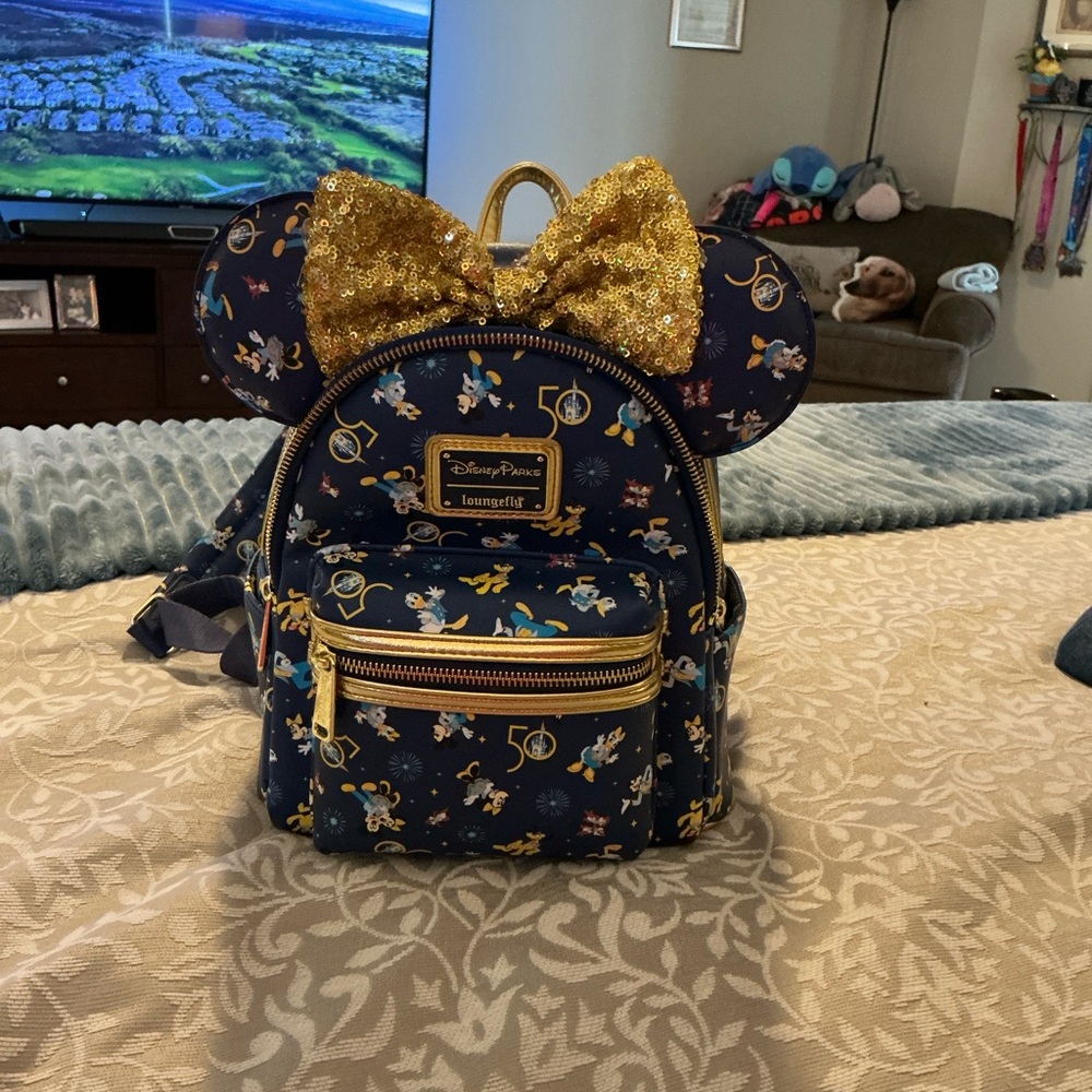Disney’s 50th Anniversary Loungefly with Matching-ears. - Picture 3 of 10